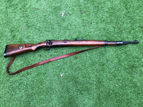VENDIDO este raro rifle K98 con código "ax" fabricado por Feinmechanische Werke en 1940. Se 01