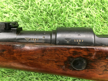 VENDIDO este raro rifle K98 con código "ax" fabricado por Feinmechanische Werke en 1940. Se 11