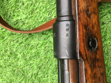 VENDIDO este raro rifle K98 con código "ax" fabricado por Feinmechanische Werke en 1940. Se 10