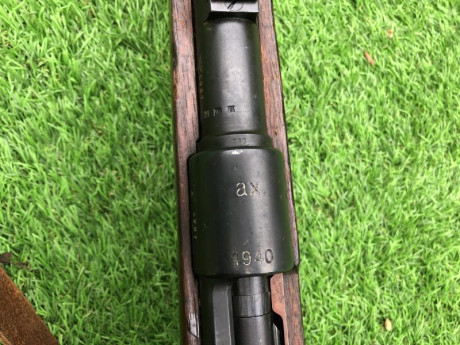VENDIDO este raro rifle K98 con código "ax" fabricado por Feinmechanische Werke en 1940. Se 21