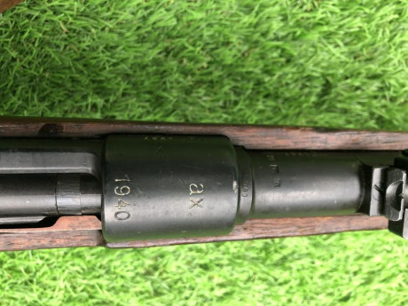 VENDIDO este raro rifle K98 con código "ax" fabricado por Feinmechanische Werke en 1940. Se 20