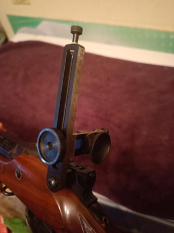 VENDIDO Pedersoli Gibbs calibre .40 con cañón barrel y paso 1/16 con diopter y túnel especial con ajustes!! 10