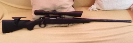 Poco a poco, sigo vaciando armeros, vendo este Marlin X7VH cal.308, cañón pesado, rail picantini para 01