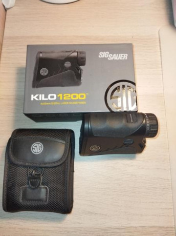 Vendo telémetro Sig Sauer kilo 1200.
Está completamente nuevo.
Caja original, funda, cordón para colgar.
Precio 02