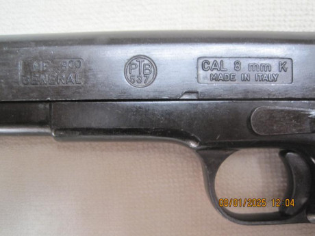  NECESARIO LIBRO DE COLECCIONISTA 



VENDO:
1ª ---- Pistola DETONADORA, marca ME 800 GENERAL, calibre 10