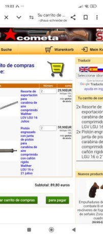 Saludos compañeros ,hace años que utilizo mi Walter lgv competition del 4,5 en ft,hft y br,ahora el problema 90