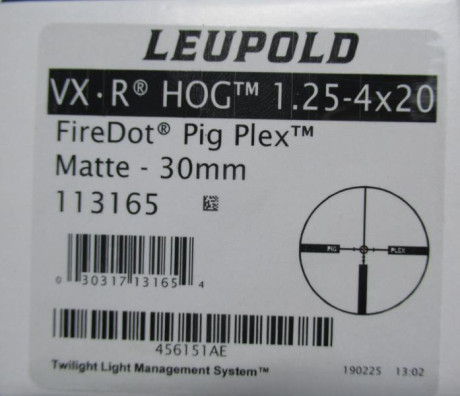 Vendo visor Leupold Hog 1,25-4X20 retícula iluminada.-
Precio 200€, se encuentra en Valencia.- 02