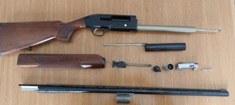 Vendo Beretta A302 seminueva, cañón de 71 cm con anima de 18.4, choke ***, punto rojo lpa, culata 36,5 02