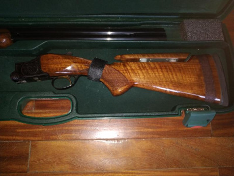Vendo escopeta superpuesta miroku calibre 12 
Un arma de tiro pichón o caza estrellas cuatro y tres 
Cañón 01