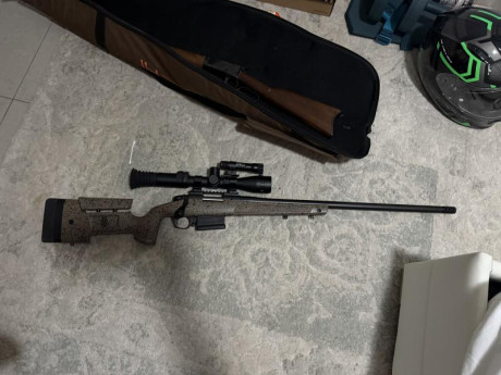 Se vende bergara b14 hmr 6.5creedmore con 3 cajas de uso si llega solo se ha usado para esperas de jabalí 01