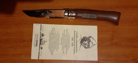 Vendo o cambio por revólver de avancarga navaja Opinel conmemorativa del 5º centenario del descubrimiento 02