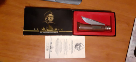 Vendo o cambio por revólver de avancarga navaja Opinel conmemorativa del 5º centenario del descubrimiento 01