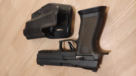 Sig Sauer P320 X Five Legion, usada únicamente en precisión, cañón Bull Barrel 5",incluyo además 31