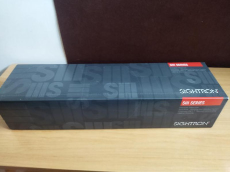 Vendo visor Sightron s3 8-32x56.
Retícula iluminada en segundo plano.
Fabricado en Japón.
Garantía de 22