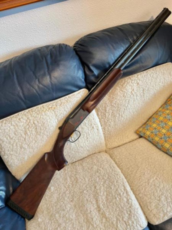 Un amigo vende esta escopeta FN para plato.  BROWNING - GTI   PLUS TR-30.           12 GA.  de 30” (76 00