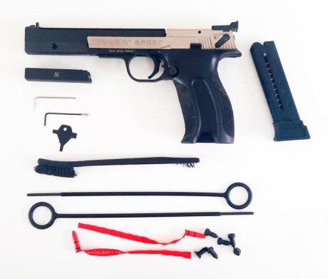 Vendo pistola deportiva Hammerli X-ESSE Sport 22LR con cañón de 6 pulgadas.

■ Comprada nueva en el año 00