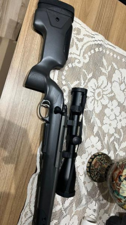 Rifle  Sako s20 precisión 300 wm

cañón largo acanalado antioxidante con freno de boca

-Dos cargadores 00