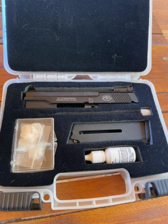 Buenos días, por falta de uso vendo mi pistola STI Target Master, en la misma guía va un carro del 22LR. 00