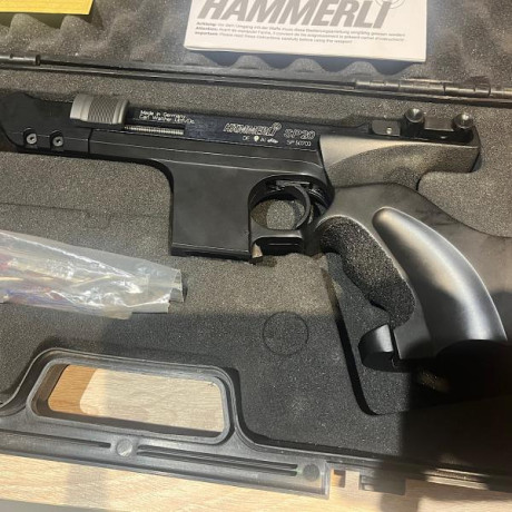 Hammerli SP20 RRS en calibre 32
Con maletín completo. Impecable. Solo he hecho 2 tiradas de Fuego Central 00