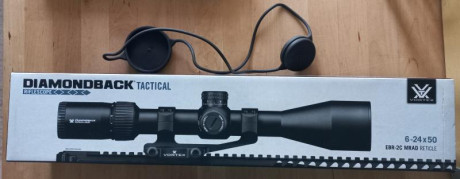 400€
Gastos de envio a parte.

Visor Vortex  black diamond tactical 6-24x50.
Primer plano focal.
Tapas 10
