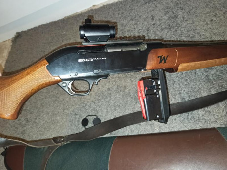 Se vende por no usar. Winchester SXR Vulcan 30-06 semiautomático con monturas y punto rojo. Precio 699 00