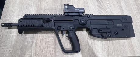 Hola! 
Pongo a la venta este excelente IWI TAVOR X95 9X19
Solo se ha utilizado una vez, y se gastaron 02
