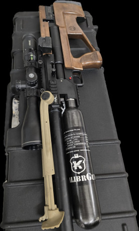 En venta carabina PCP marca Kalibrgun modelo Springbok, en calibre 5.5, la mejor carabina semiautomática 00