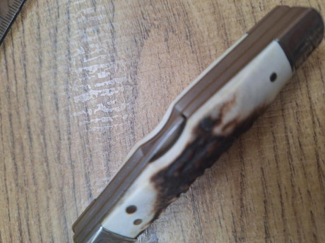 *SE VENDE:* 

Navaja GERBER  con tres hojas y cachas de asta de ciervo.

Bonitos grabados en virolas y 01