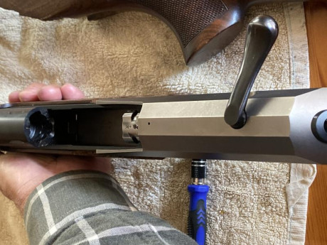 Hola, os comento. Puse el rifle apoyado verticalmente, se resbaló y se partió la madera de la culata y 41