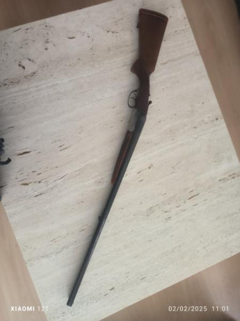 Vendo escopeta paralela de cañones 72 long. X 1y 3 estrellas, doble disparador, Pavón madera y senigrado 00