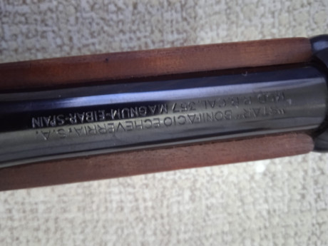 De nuevo pongo a la venta.
Rifle Roling Block 357.
350 €, más gastos de envio (50 € por Nacex)
El rifle 00