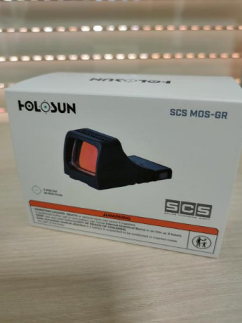 Hola, cómo indica el título, vendo Holosun scs mos gr en perfecto estado, está nuevo, montado para probar, 02