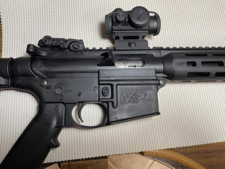 Se vende Smith & Wesson MP 15-22.
Comprada nueva año 23. Poco uso.
Tiene su caja original, 3 cargadores. 01