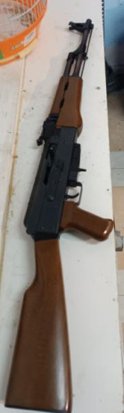 Vendo carabina ALDER  MOD. JAGER AP 80 REPLICA DE AK calibre 22 LR solo a tirado 4 o 5 cajas.
Precio 350 01