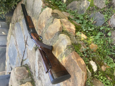 Browning FN-Herstal con cañón de 71 cm, 2-1 estrellas belgas (3-1), banda de 11mm y doble punto de mira.
Expulsora 01