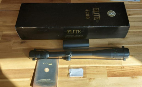 Se vende visor Bushnell 4200  elite 8-32x40.
Torretas con correccion de 1/8 de moa, ideal para br 50, 02