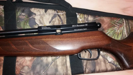 Saludos de nuevo a todos. Se vende carabina PCP BSA Bucaneer SE en buen estado, incluye la funda, 2 cargadores 10