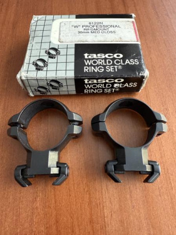 Vendo monturas Tasco de 30mm de acero alta calidad. Absolutamente nada que ver con las que fabrican hoy 00