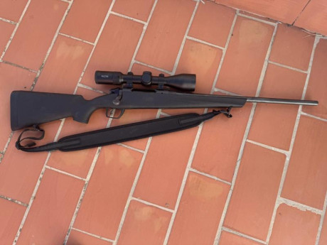Remington 783 en calibre 243 win, con anillas warne y visor avistar 2,5-10x50. En buen estado, agrupa 00