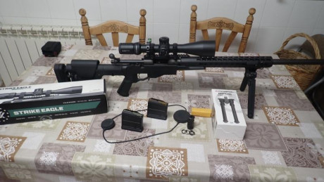 Pues eso lo compré para prs, pero al final no sigo  con la afición, el rifle está impoluto tendrá unos 02