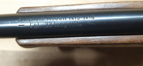 Buenas noches , pongo en venta la carabina Antchütz cal 22lr modelo 1415-1416 , con disparador al pelo, 12