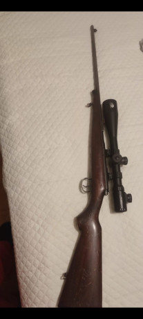 Se vende conjunto rifle  semiautomático Benelli Argo Cal. 30 06 con seis  cajas tiradas y carabina 22Lr 02