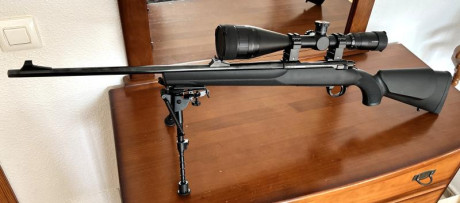 Rifle Sabatti Rover 870 sintético del calibre .243, guiado en D, capacidad de 5 balas, estado impecable, 00