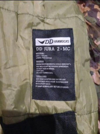 Saco de dormir nuevo, sin utilizar,  procede de un sorteo. Marca DD Hammock Jura 2 MC. Especificaciones 12
