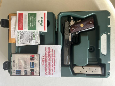 Por hacer hueco en el armero para nuevos proyectos pongo a la venta mi ParaOrdnance SSP 1911 del .45.

Está 10