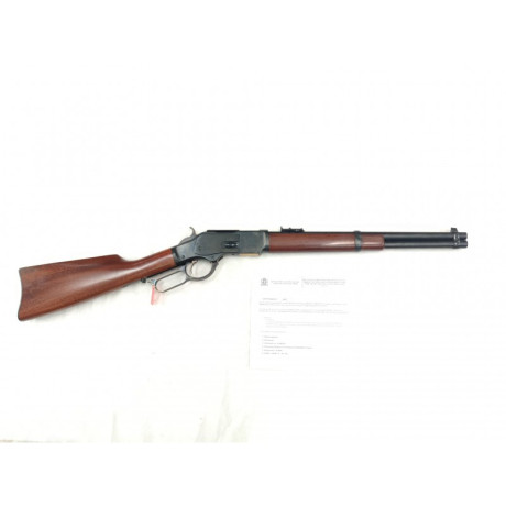 Hola,
Vendo  rifle de palanca Uberti mod. 1873 cal. 44/40, modelo Trapper,  con certificado de replica. 00