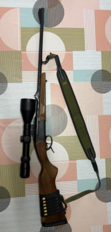 Vendo monotiro Remington 243 Con visor niko stirling 3-12x62, monturas, correa y canana en la culata
Visor 02