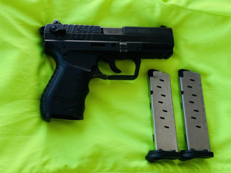 180€ vendo pistola con dos cargadores guiada en F en un buen estado por falta de uso, para más información 02