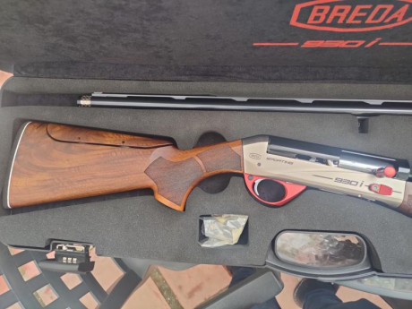 Cambio escopeta semiautomática Sporting breda 930i nickel rojo de calibre 12 y 71 de cañon, en perfecto 01