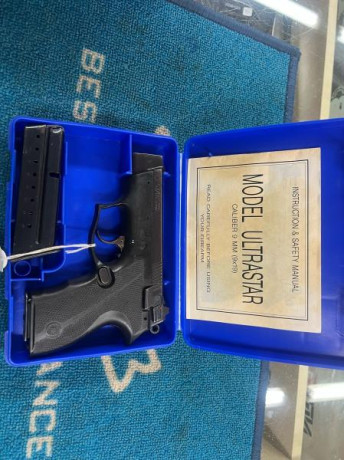 Hola a todos.
Pongo en venta esta pistola STAR moldeo ULTRASTAR 9mm
El conjunto consta de:
Pistola marca 00